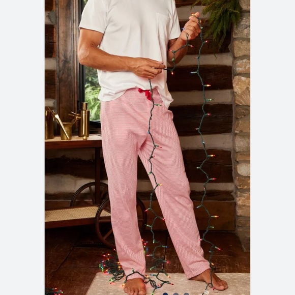 Red Striped Lounge Pants - Picture 1 of 3